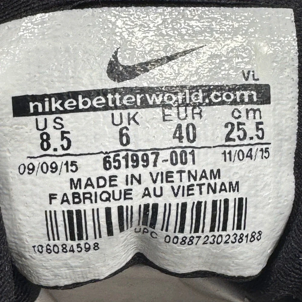 Nike Delight V Golf Shoes Womens 8.5‎ Black White Scratch Graphic 651997-001